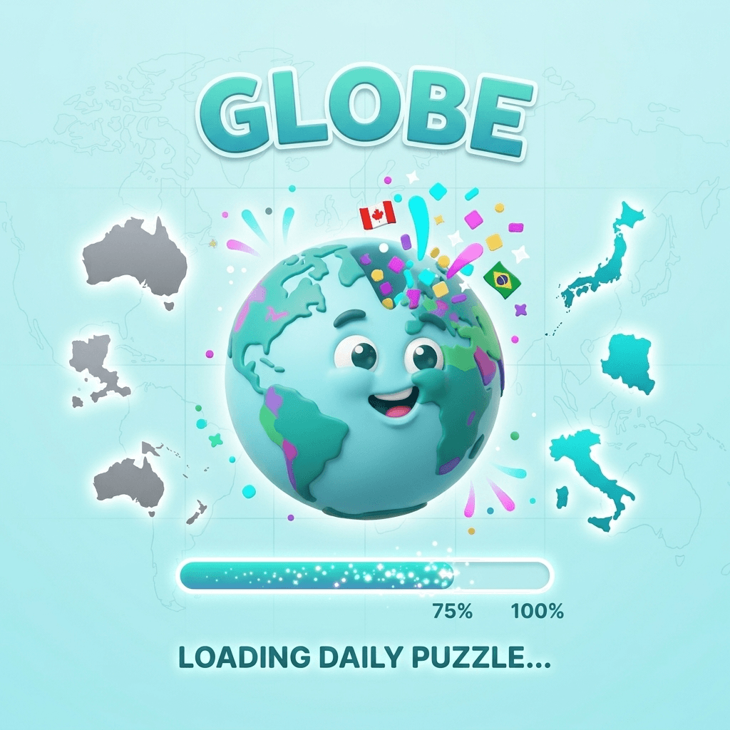 GLOBE mascot surrounded by countries